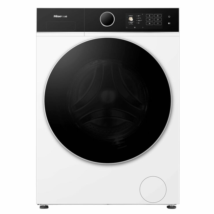 Hisense KitchenFit 5i Series WD5I1045BWQ, 10.5kg / 6kg Washer Dryer, D Rated in White