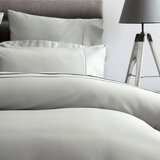 600 thread count duvet cover in platinum