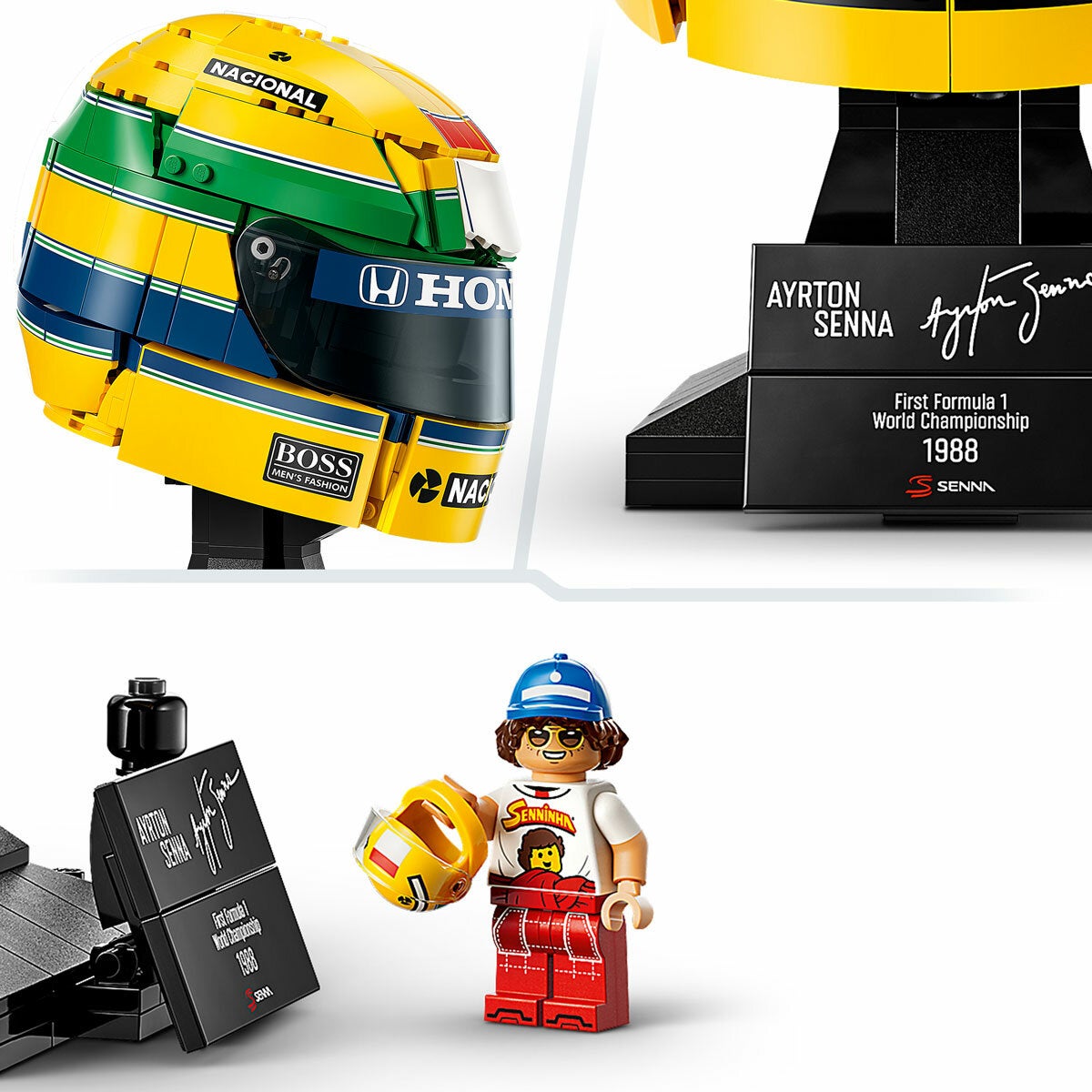 LEGO Editions Formula 1 Ayrton Senna Helmet - Model 43024 (14+ Years) LEGO Editions Formula 1 Ayrton Senna Helmet - Model 43024 (14+ Years)
