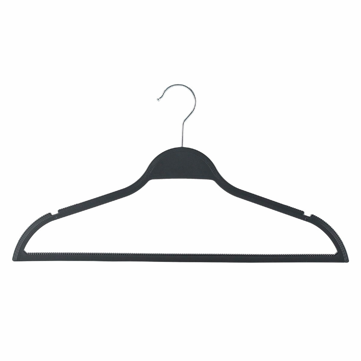 Rubberized Non-Slip Space Saving Hangers - 50 Pack