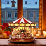 Mr Christmas Carousel on featured background