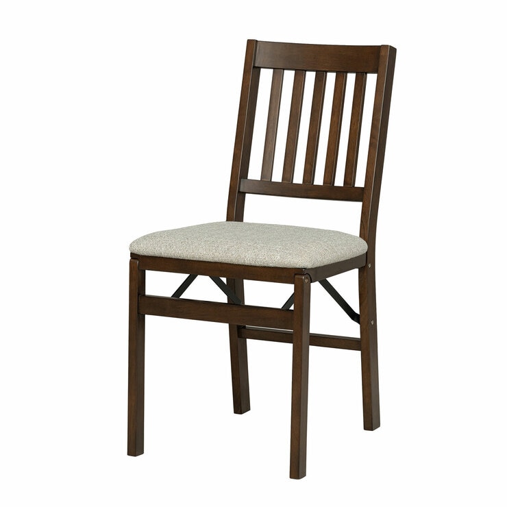 Stakmore Hardwood Upholstered Folding Chair
