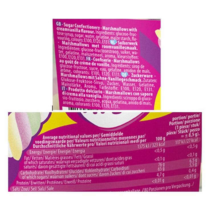 Frisia Rainbow Twister Mallows Drum, 680g