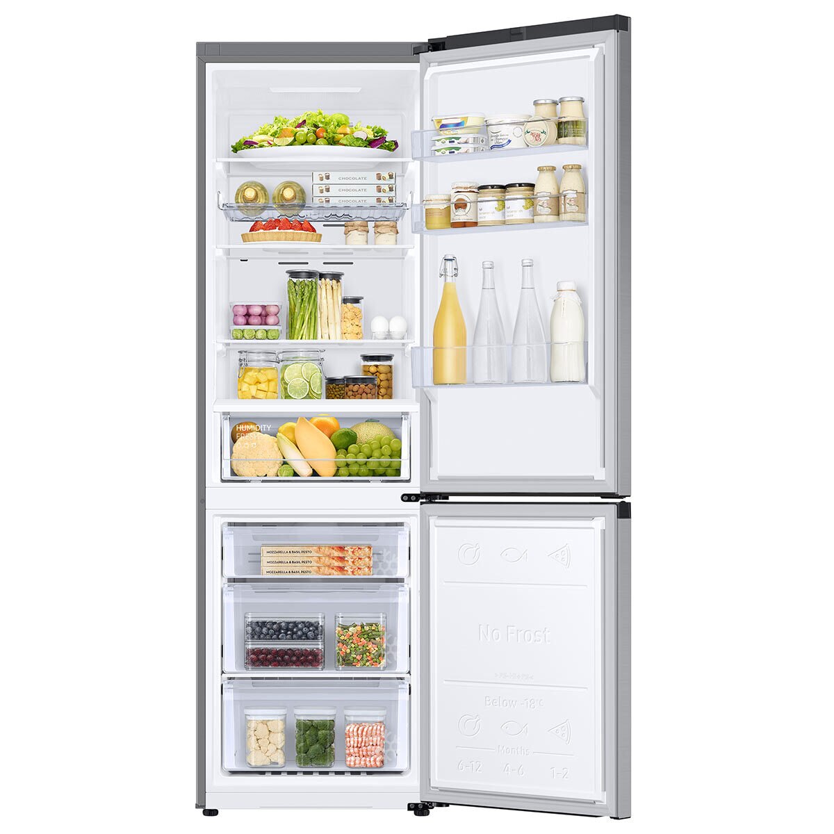 Samsung RB36T602ESA/EU, Fridge Freezer E Rated in Silver Costco UK
