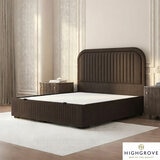 Highgrove Ashford Brown Fabric Full Ottoman Bed Frame in 3 Sizes Highgrove Ashford Brown Fabric Full Ottoman Bed Frame in 3 Sizes