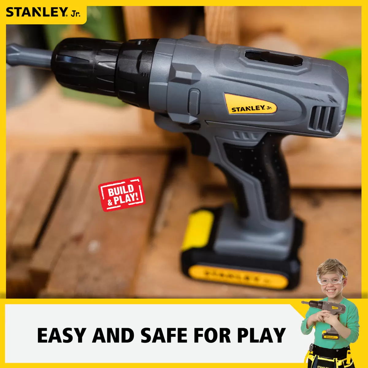 Buy Stanley Jr 21 Piece Tool Set Drill Image at Costco.co.uk