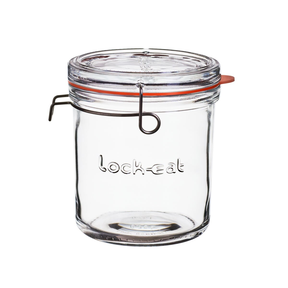 Luigi Bormioli Lock-Eat Glass Jars, 3 Piece Set with Lids