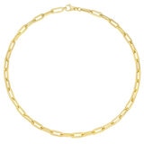 14kt Yellow Gold Paperclip 24" Necklace