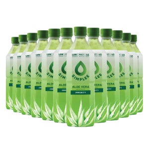 Simplee Aloe Vera Drink With Bits, 12 x 500 ml