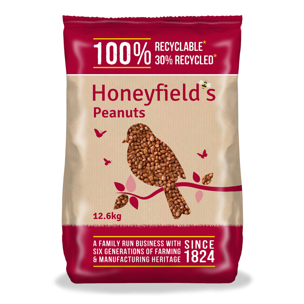 Honeyfield's Peanuts for Wild Birds, 12.6kg