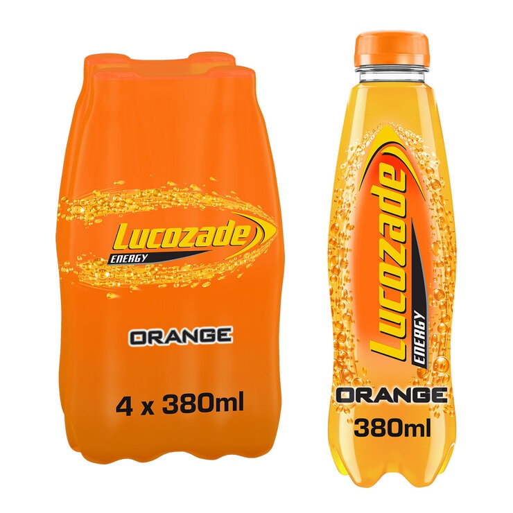 Lucozade Energy Orange, 6 x 4 x 380ml
