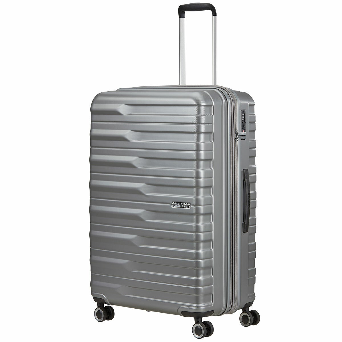 American Tourister 3pc Luggage Set Spinner Case In Silver