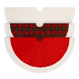 Decorative 66 inch (1.68 m) Christmas Tree Skirt in 3 Colours