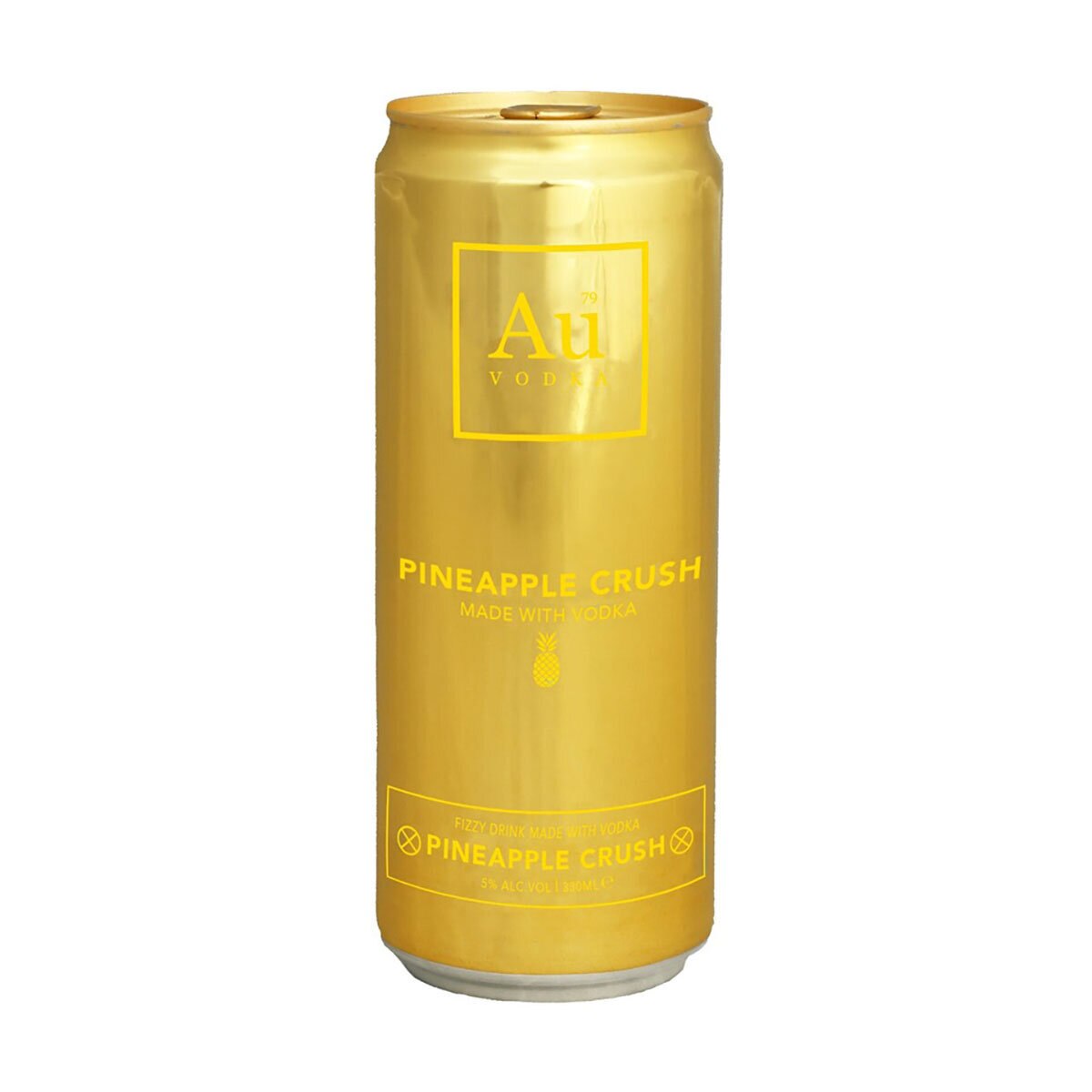 Au Pineapple Crush Ready To Drink Cans, 12 x 330ml