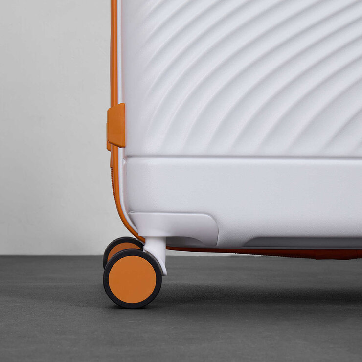 ROCK Love Island Medium Suitcase White / Orange ROCK Love Island Medium Suitcase White / Orange