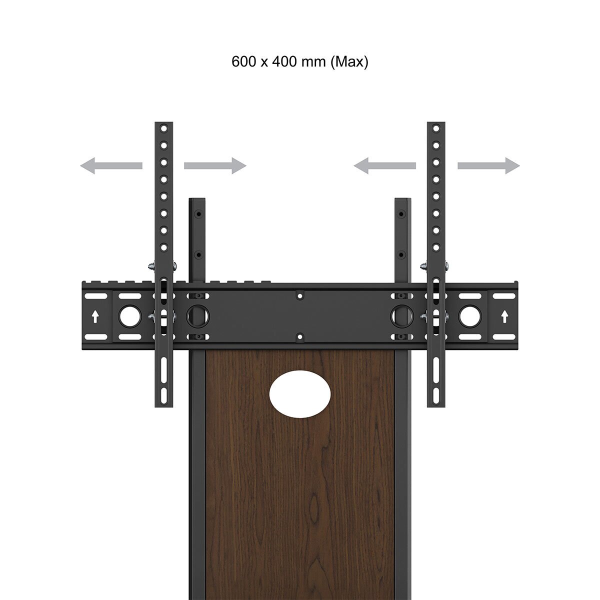 AVF Buckingham 1000 TV Stand for TVs up to 65", Walnut