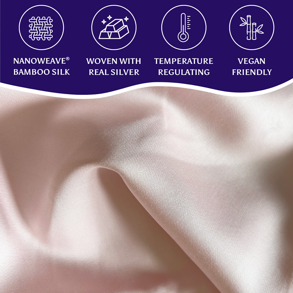 Pink Silverlining Pillowcases Features