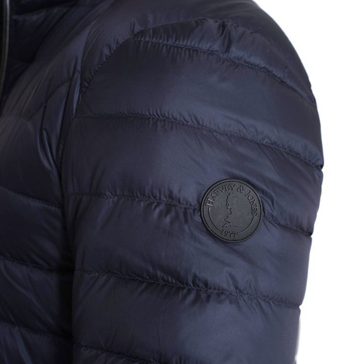 Harvey & Jones Jack Men's Ultra Lightweight Down Jacket in Navy Costco UK