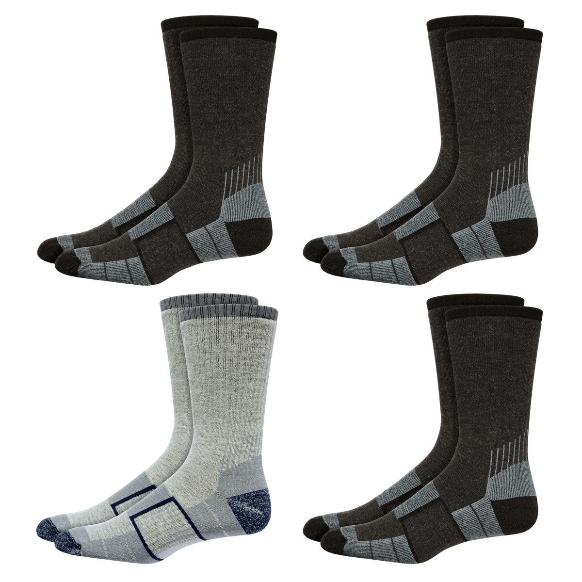Kirkland Signature Mens' Merino Wool Sock, 4 Pack
