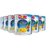 Dole Tropical Gold Pineapple Slices in Juice, 6 x 432g