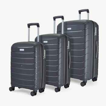 Rock Prime 3 Piece Hardside Luggage Set in 4 Colours