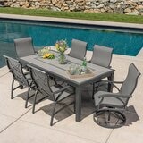Sunvilla Kingston 7 Piece Sling Dining Set Cover Cos