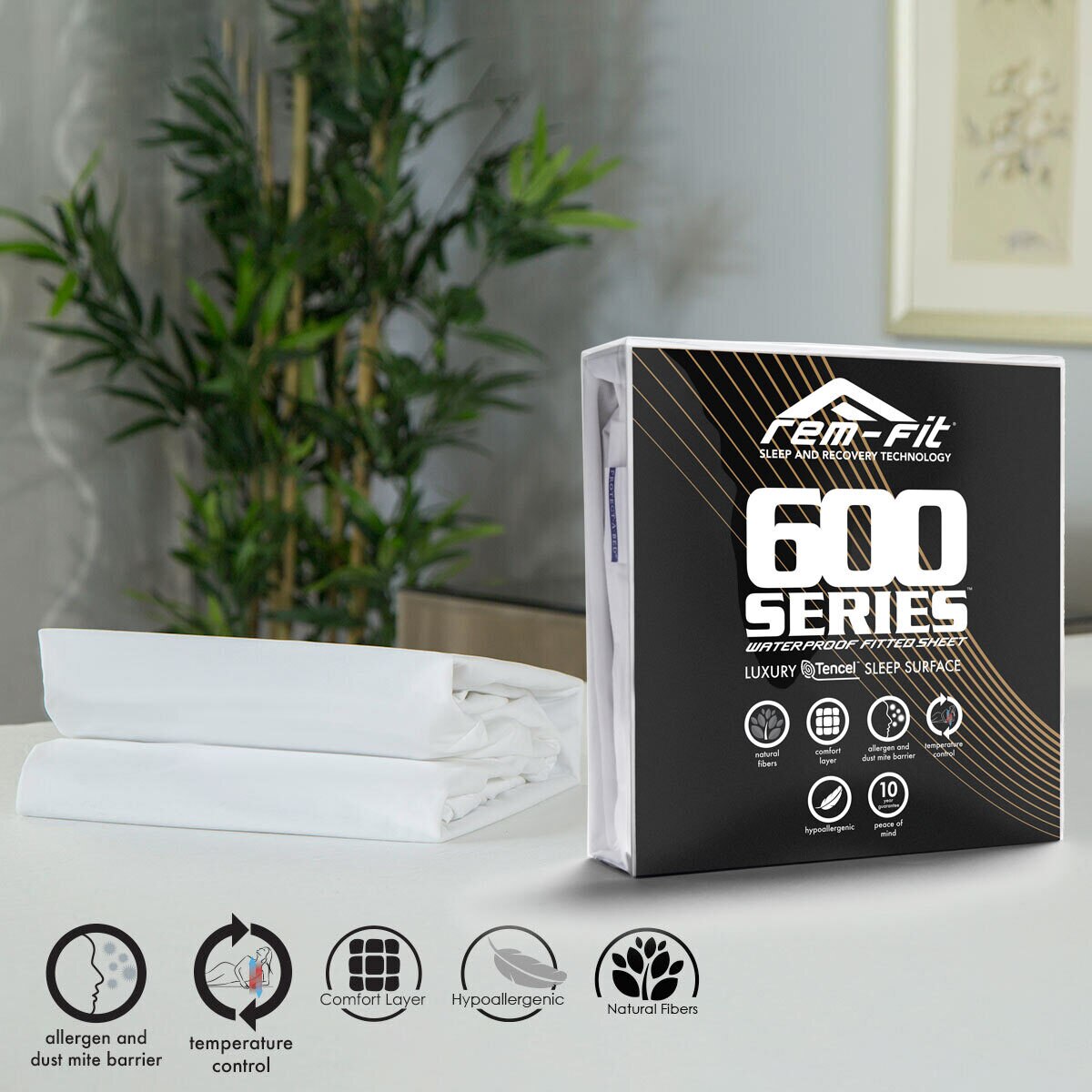 REMFit Luxury Tencel Mattress Protector in 5 Sizes Costco UK