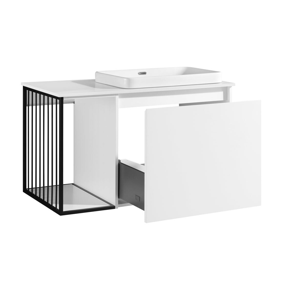 Tilted image of Ove Judy 1010mm in White on white background