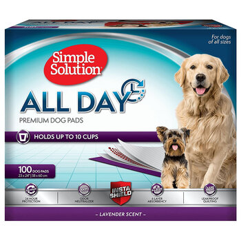 Simple Solution All Day Premium Dog Pads, 100 Pack