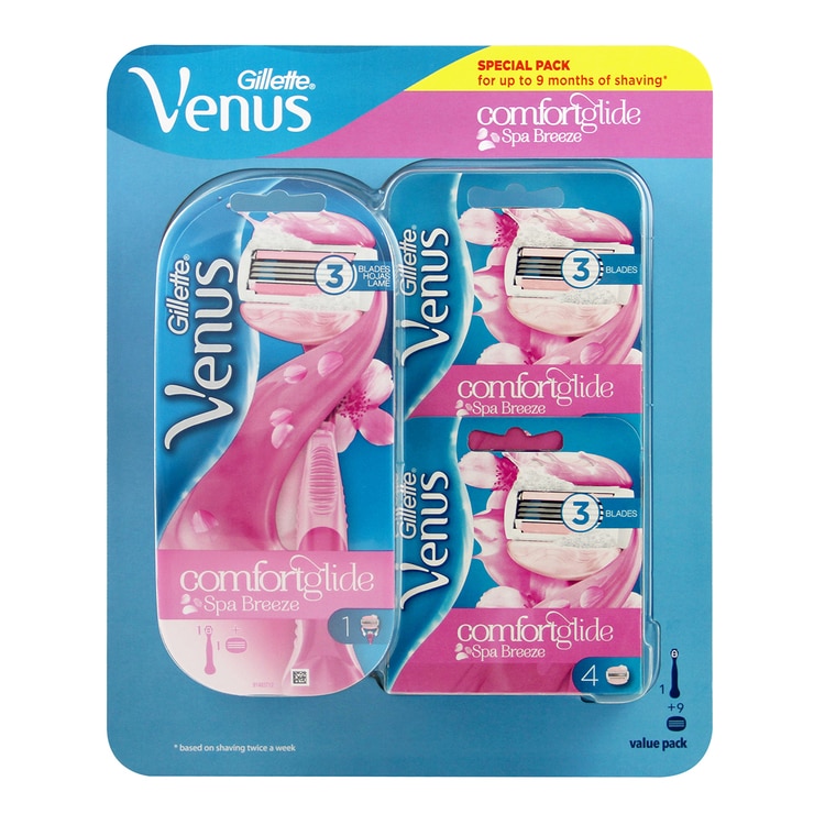 Gillette Venus Breeze Razor and 8 Blades Gillette Venus Breeze Razor and 8 Blades