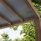 Palram Canopia Helsinki 9ft 10" x 28ft 3" (3m x 8.6m) Cedar Wood Patio Cover