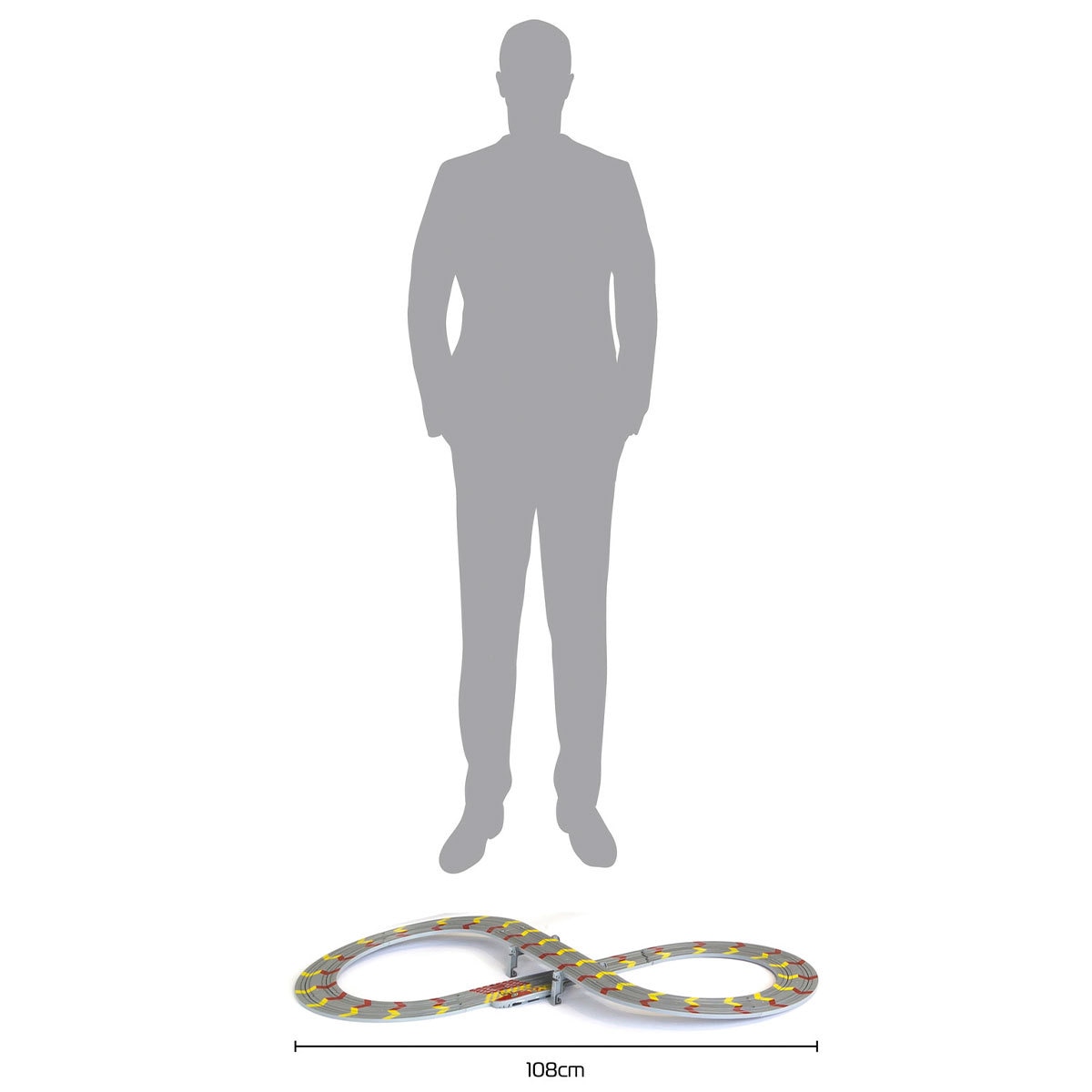 Dimension of the My First Scalextric Set track