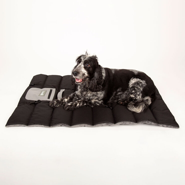 Scruffs Reversible Roll Up Travel Bed, 100cm x 70cm in Grey Scruffs Reversible Roll Up Travel Bed, 100cm x 70cm in Grey