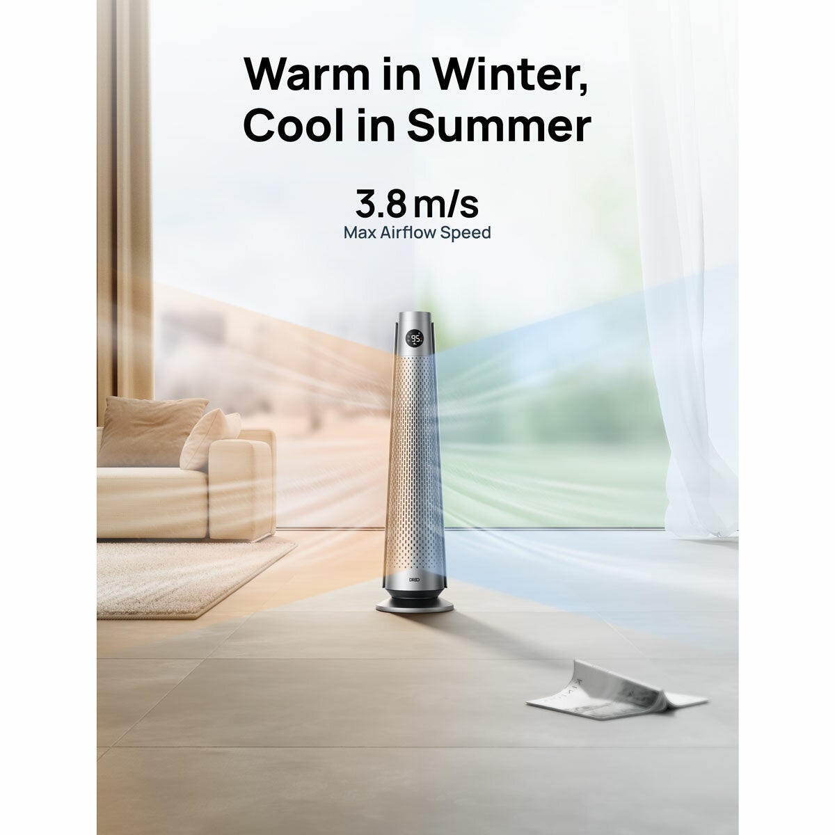 Lifstyle image showing warm in winter and cool in summer Lifstyle image showing warm in winter and cool in summer