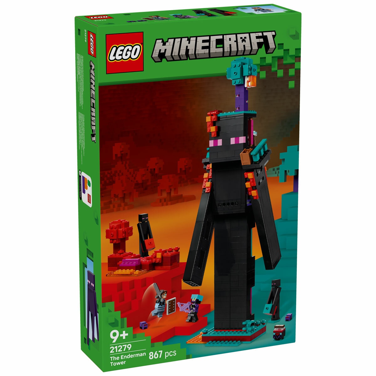 LEGO Minecraft The Enderman Tower - Model 21279 (9+ Years)