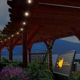 Lifestyle image of lights in outdoor setting