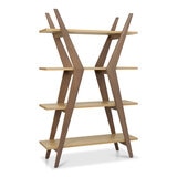 Bentley Designs Kristen Light Oak Open Display Bookcase