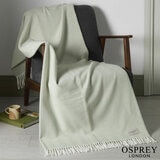 Osprey London Herringbone Fringed Throw in 4 Colours, 140 x 190 cm