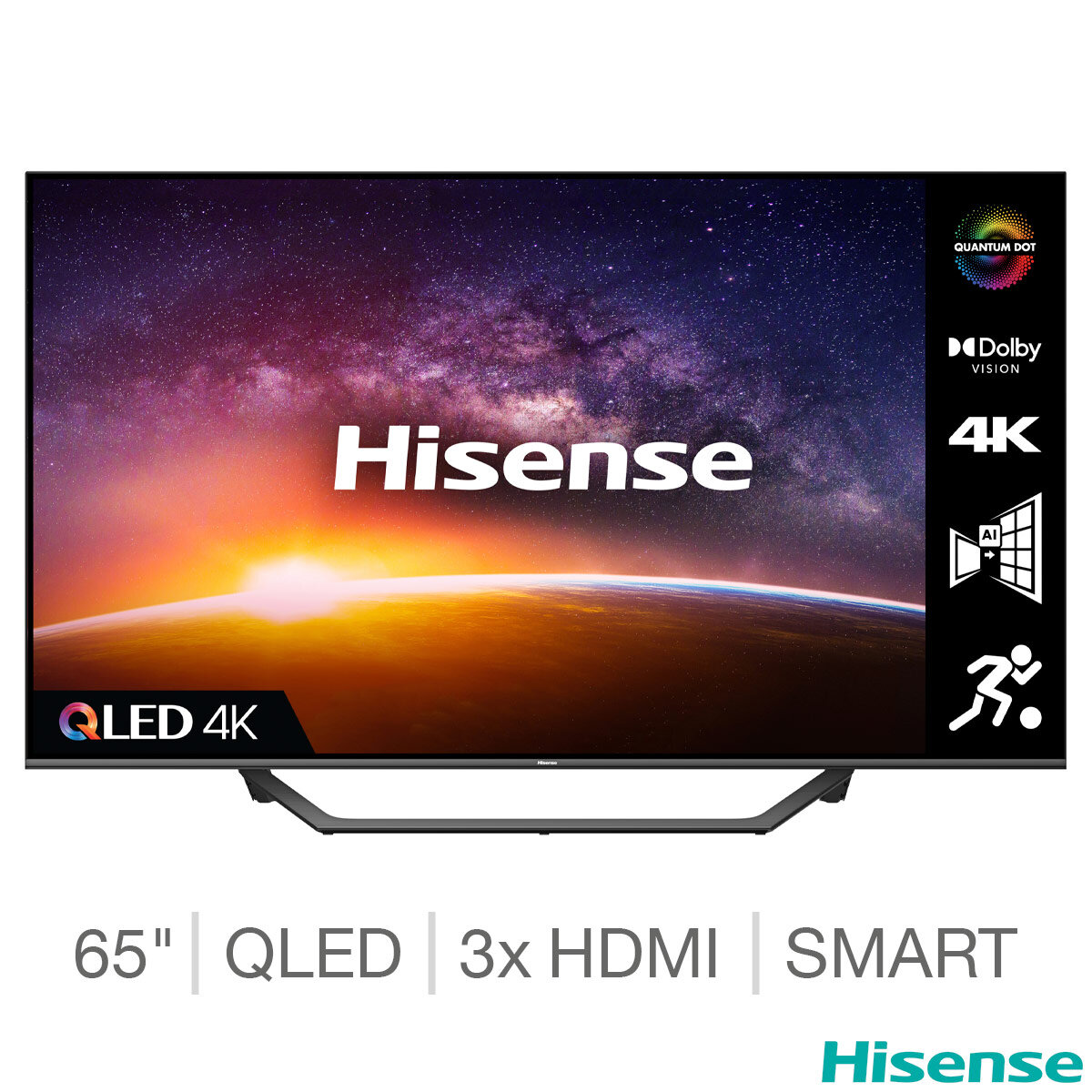Buy Hisense 65A7GQTUK 65 Inch QLED 4K Ultra HD Smart TV at Costco.co.uk