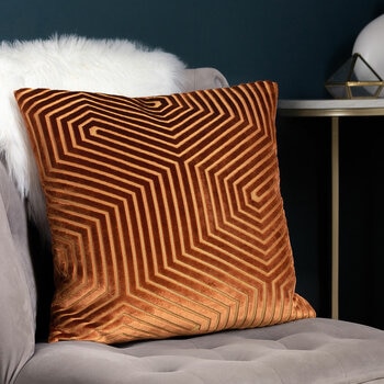 Paoletti Evoke Velvet Feather Fill Cushion 2 Pack in 5 Colours, 45 x 45 cm