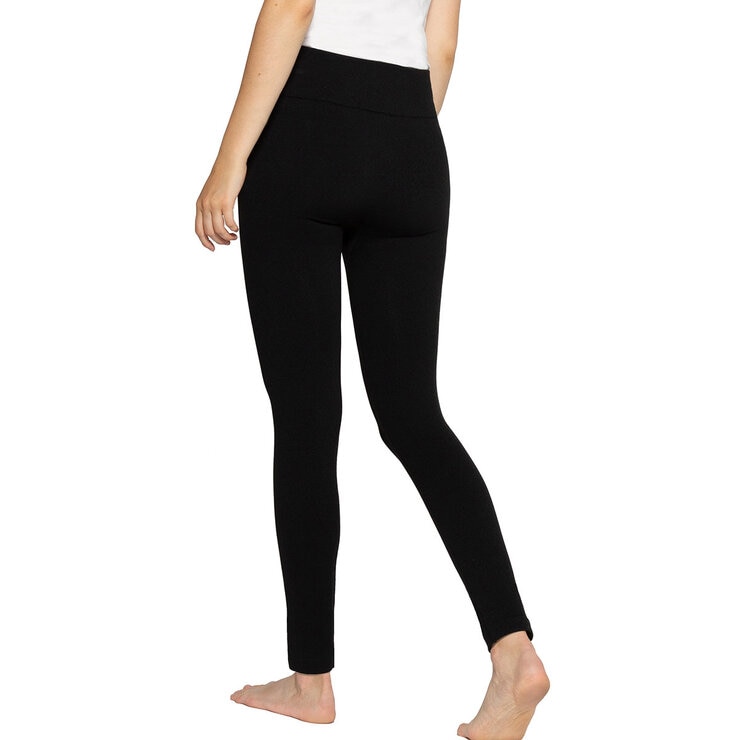 Ellen Reyes Fleece Lined Leggings 2 Pack in Black/Grey