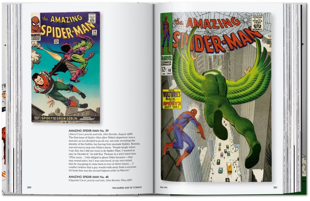 Marvel page spread