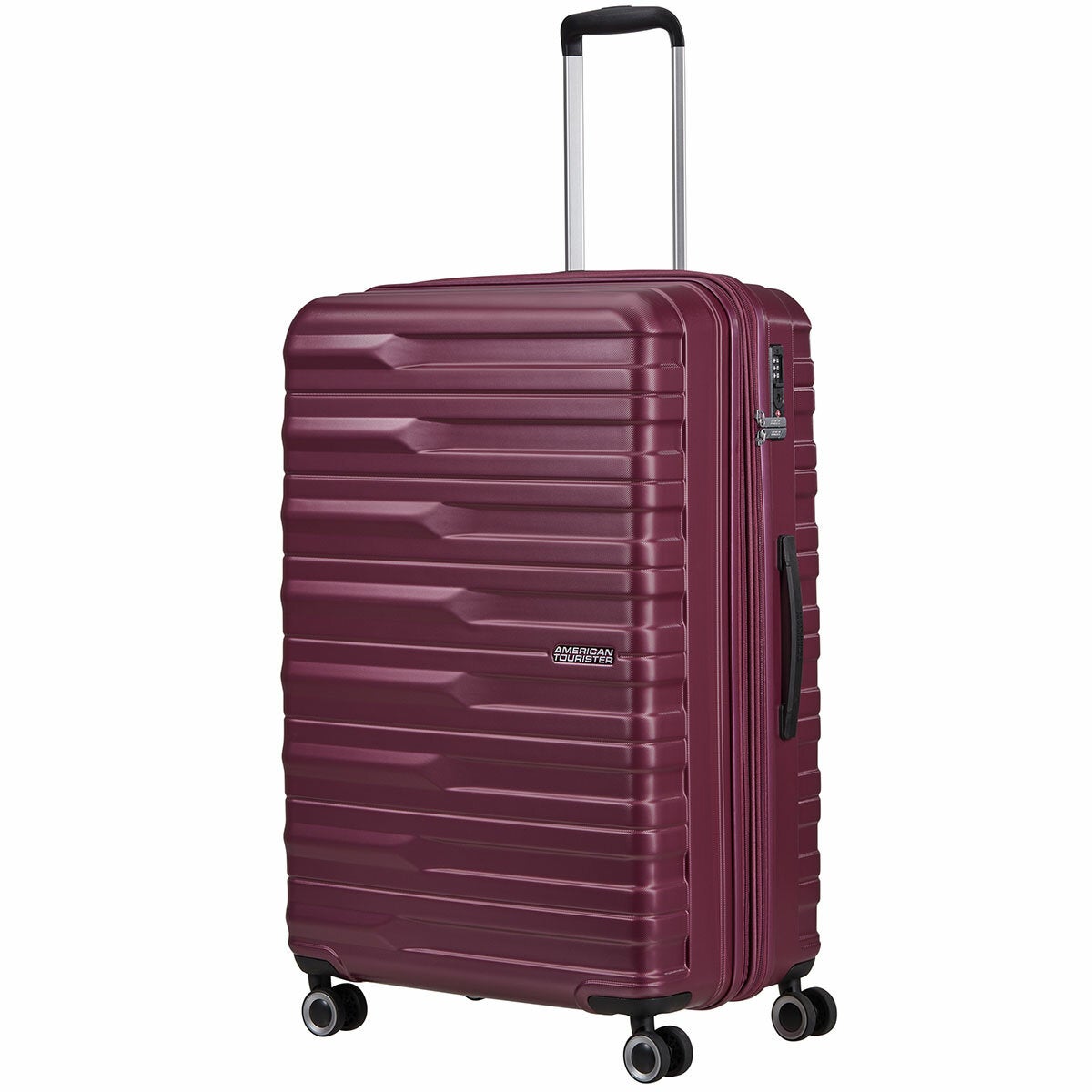 American Tourister 3pc Luggage Set Spinner Case Purple Rose American Tourister 3pc Luggage Set Spinner Case Purple Rose