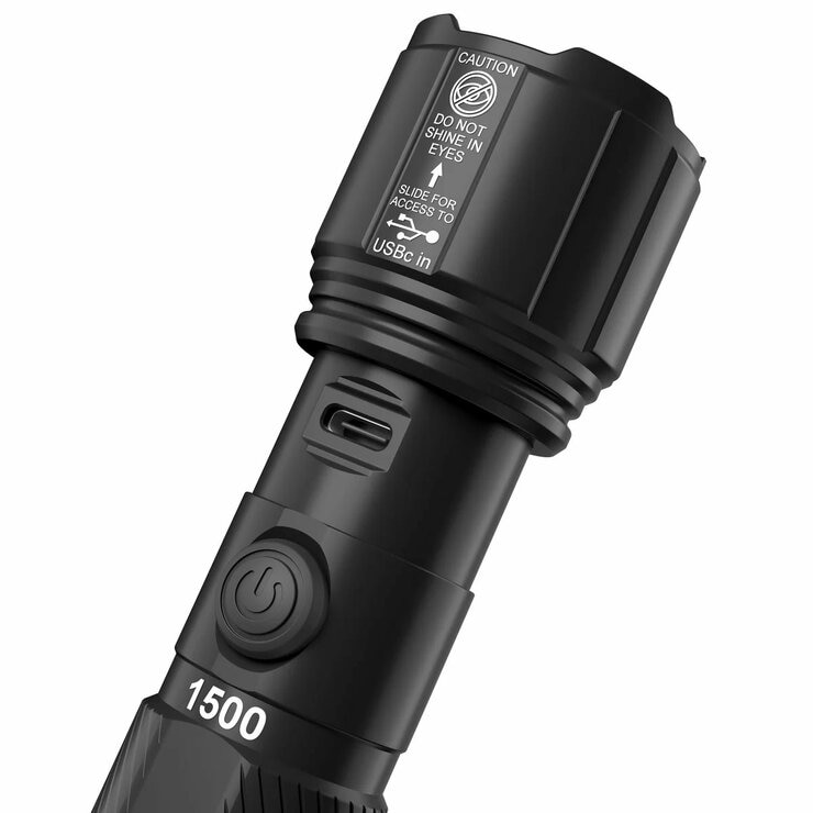 Duracell 1,500 Lumen Dual Power Flashlight, 4 Pack