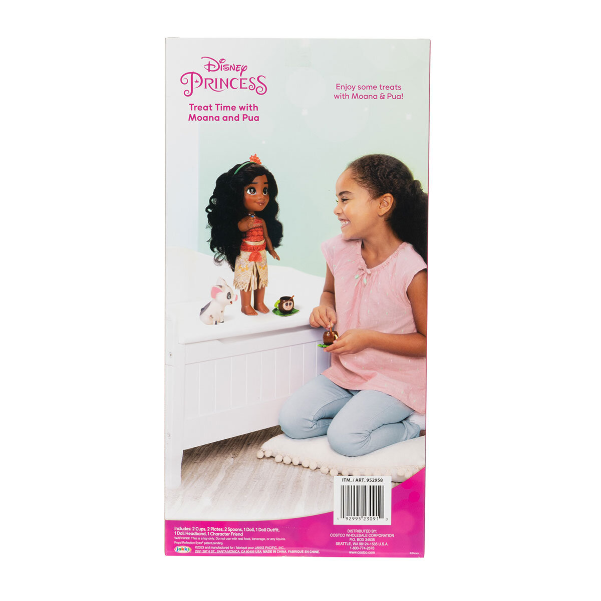 Buy Disney Tea Time Party Doll Moana & Pua Side Box Image at Costco.co.uk