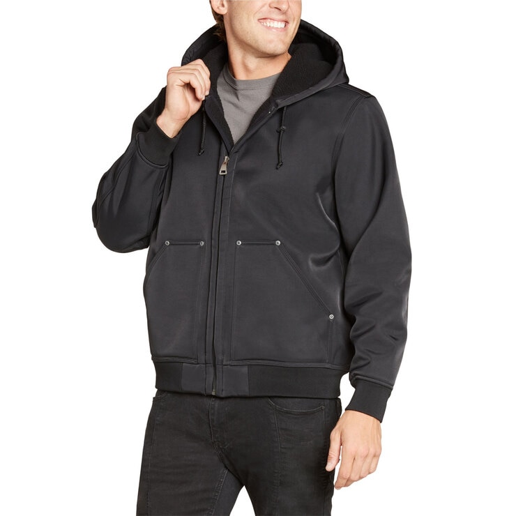 Kirkland Signature Men's Heavy Duty Hooded Work Jacket in Black, Extra Large