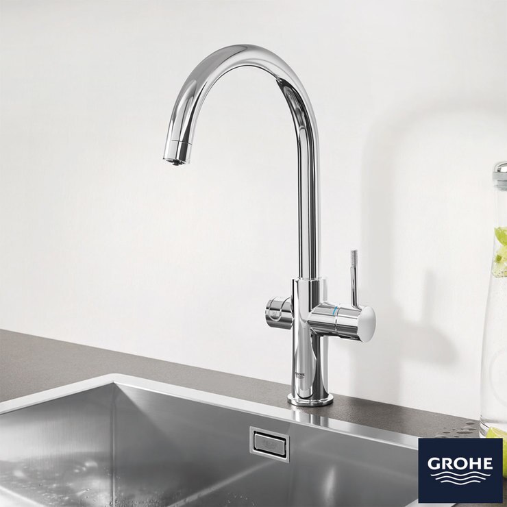 GROHE Blue Professional CSpout Filter Tap, Cool & Sparkling Water Kit