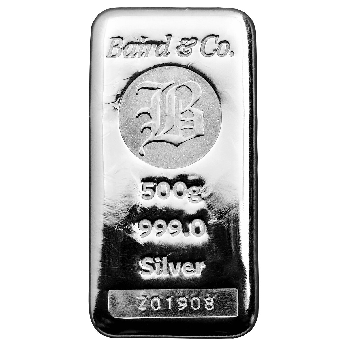 500g Silver Cast Bar