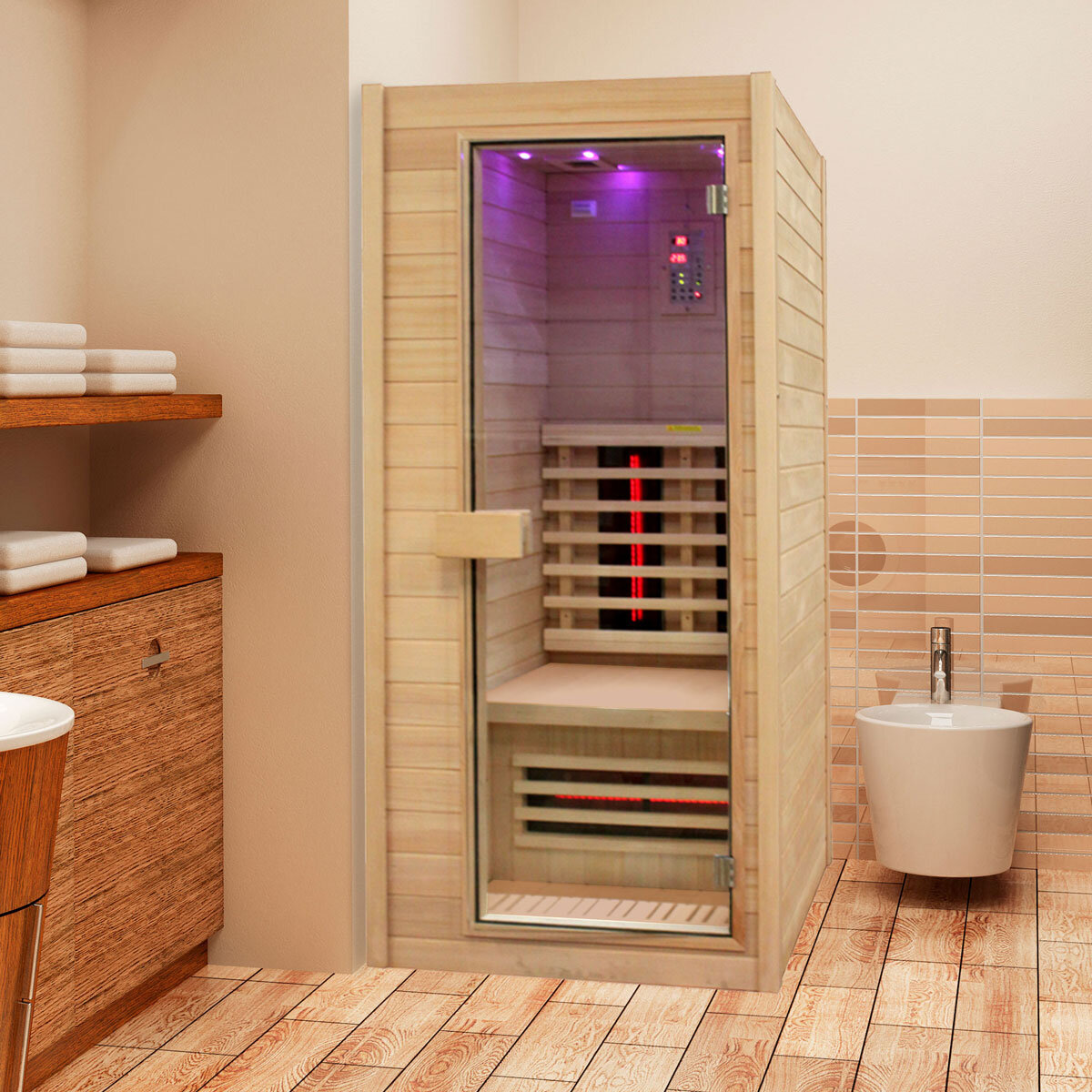 Insignia Luxury 1 Person Far Infrared Indoor Sauna