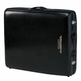 Studio image of the massage table folded down